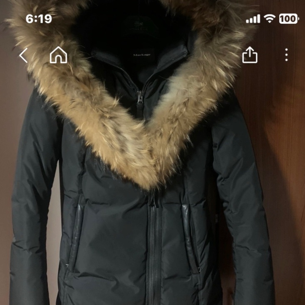 Mackage black jacket 🧥